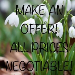 Prices are always negotiable!